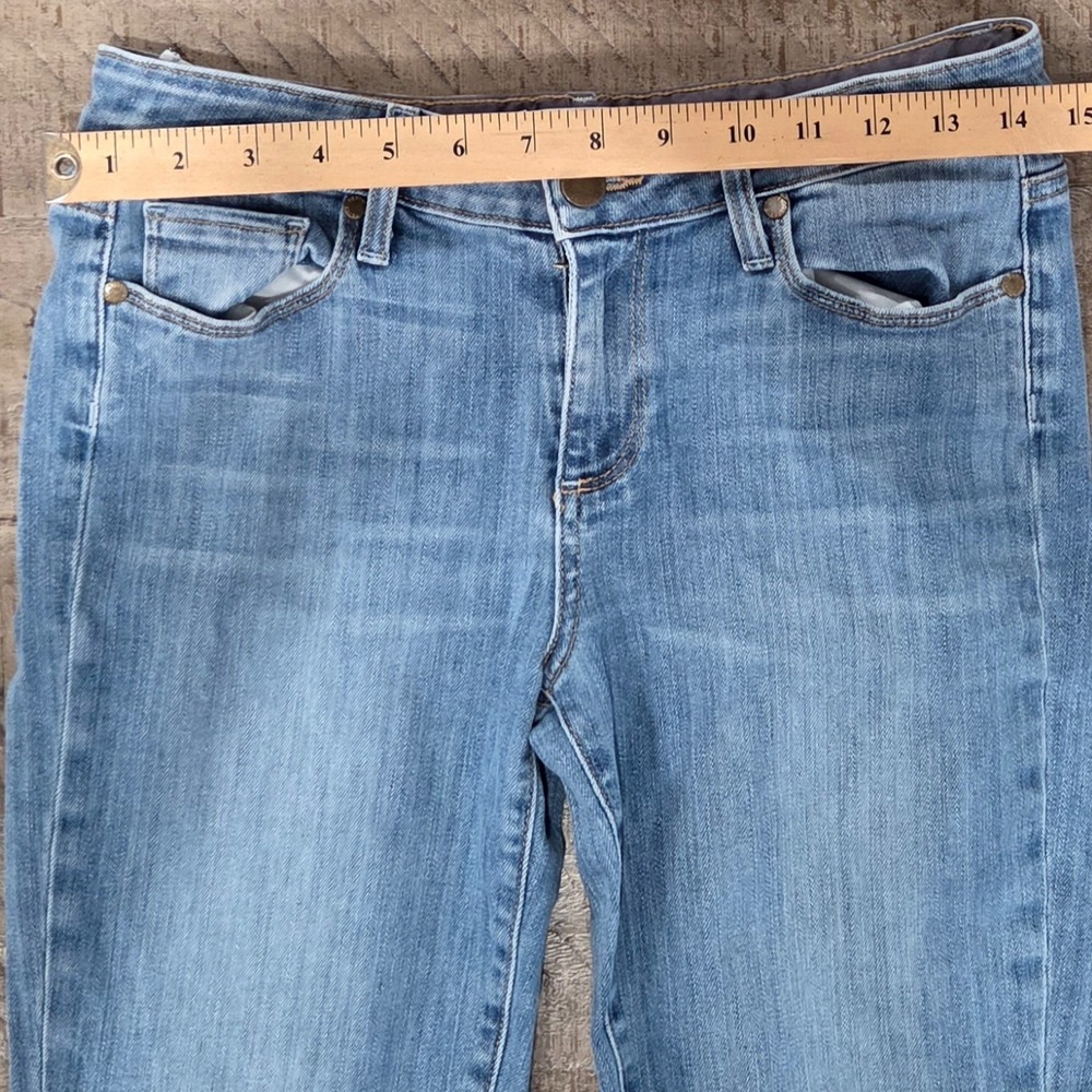 PAIGE light-wash Skyline Ankle Peg low-rise denim jeans Size 28 - Picture 4 of 8